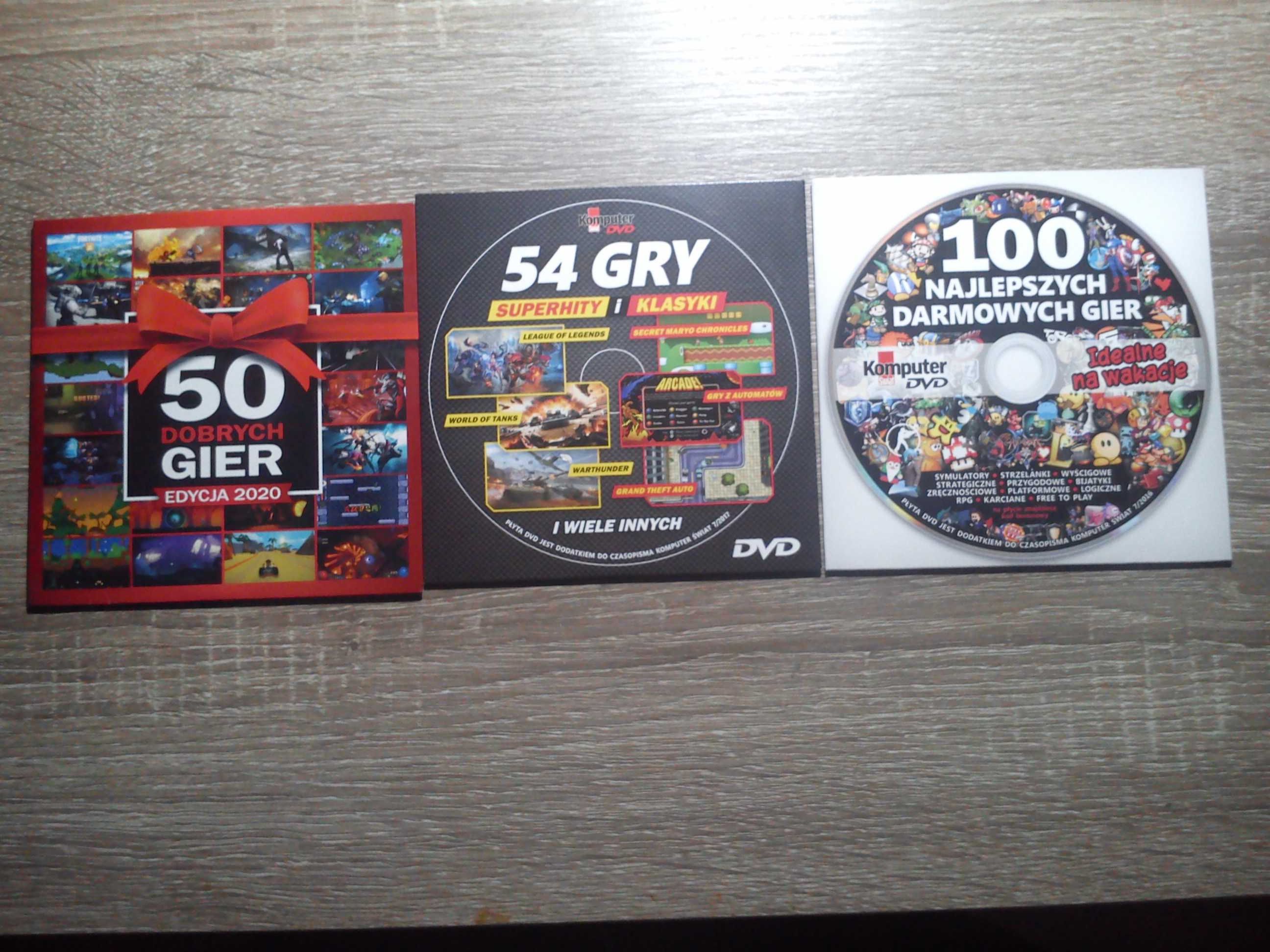 3 DVD Gry komputerowe z"Komputer Świat" nowe