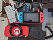 Nintendo Switch V2 + pokrowiec + szyba