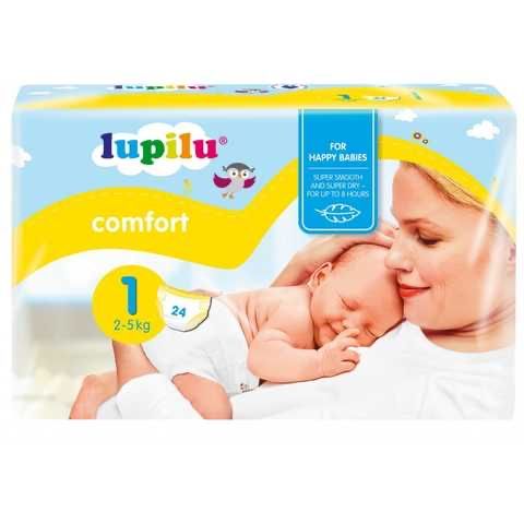 Подгузники Lupilu Comfort 1 (2-5кг) 24 штуки