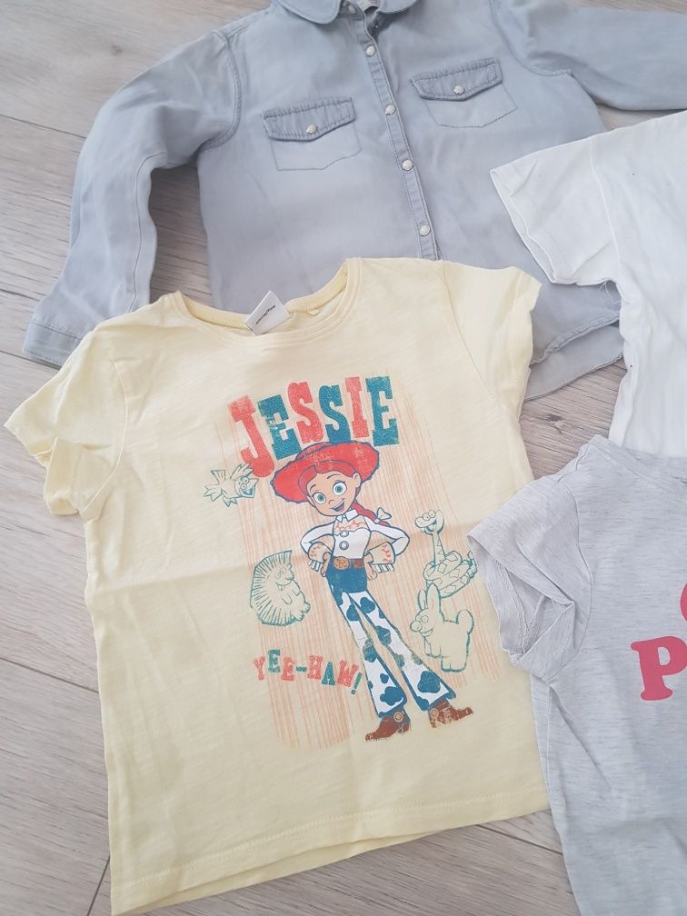 Zestaw tshirt koszulka mickey Jessie Next 2 szt 104 cm zara vintage