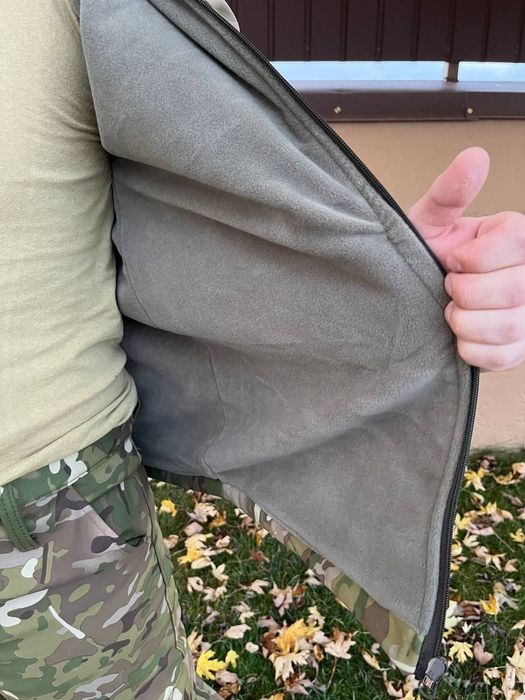 Куртка Софтшелл мультикам утеплена флісом. Розмір М