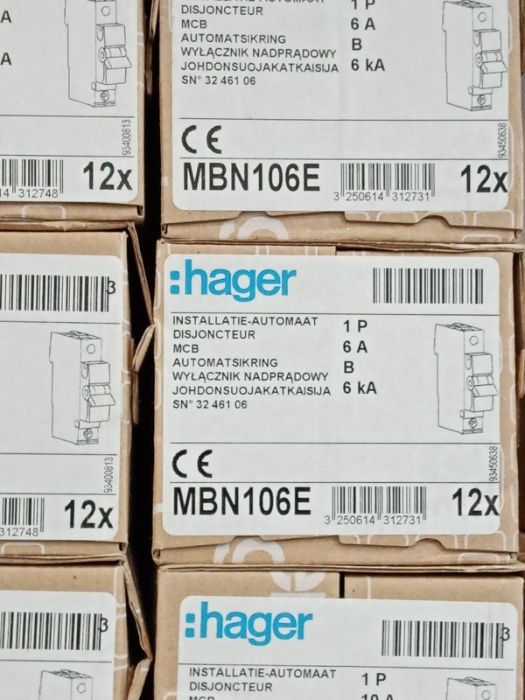 Автомати HAGER, Хагер.