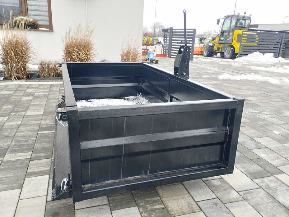 Skrzynia do Ciągnika z kiprem oraz lemieszem Skrzynia załadunkowa