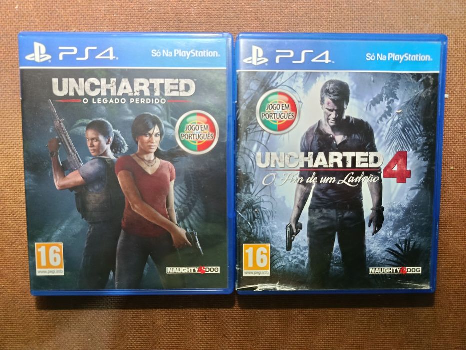 Dois jogos Uncharted ps4