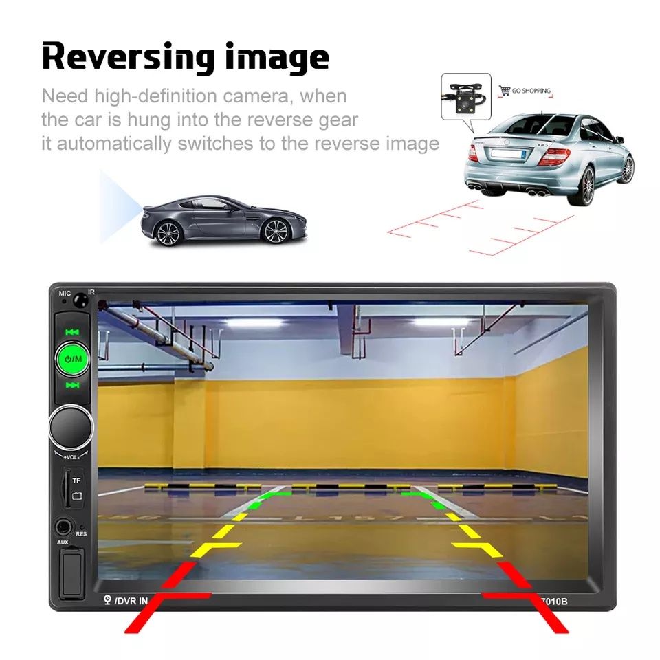 Autorádio 2DIN 7" 7010B USB Bluetooth + comando NOVO