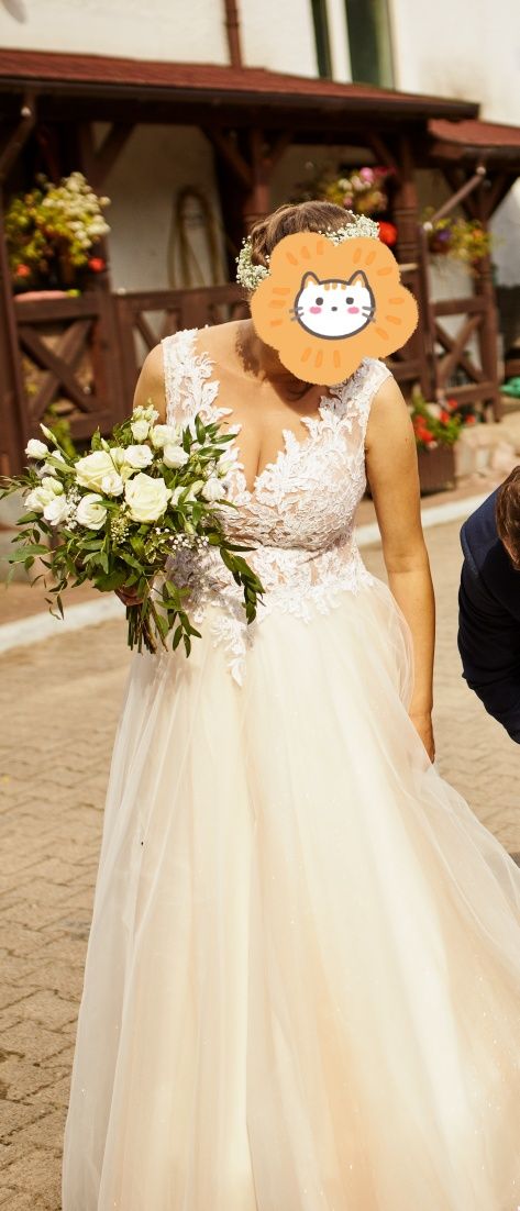 Suknia ślubna we włoskim stylu.