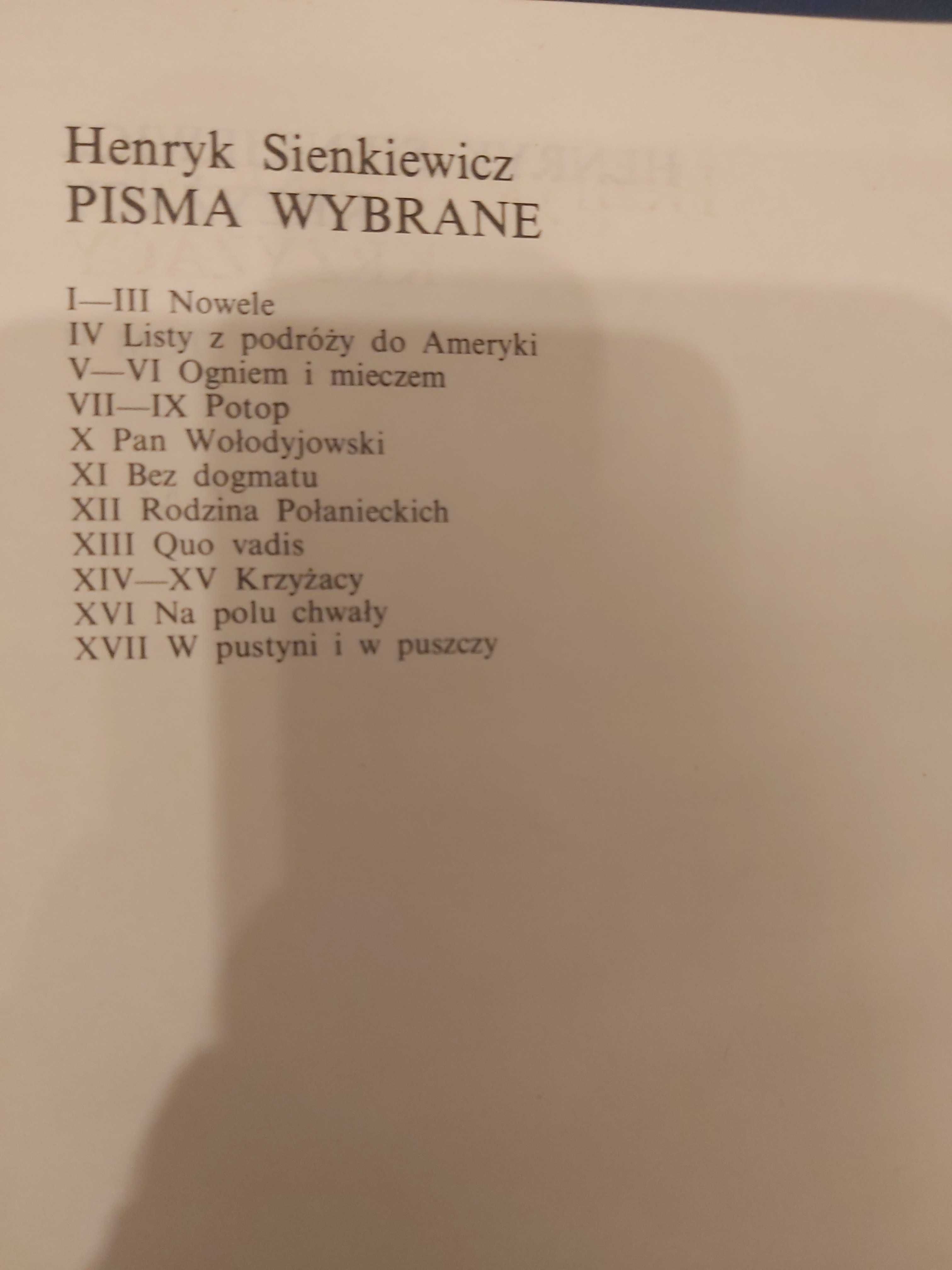 Henryk Sienkiewicz Dzieła Wybrane 17 tomów komplet