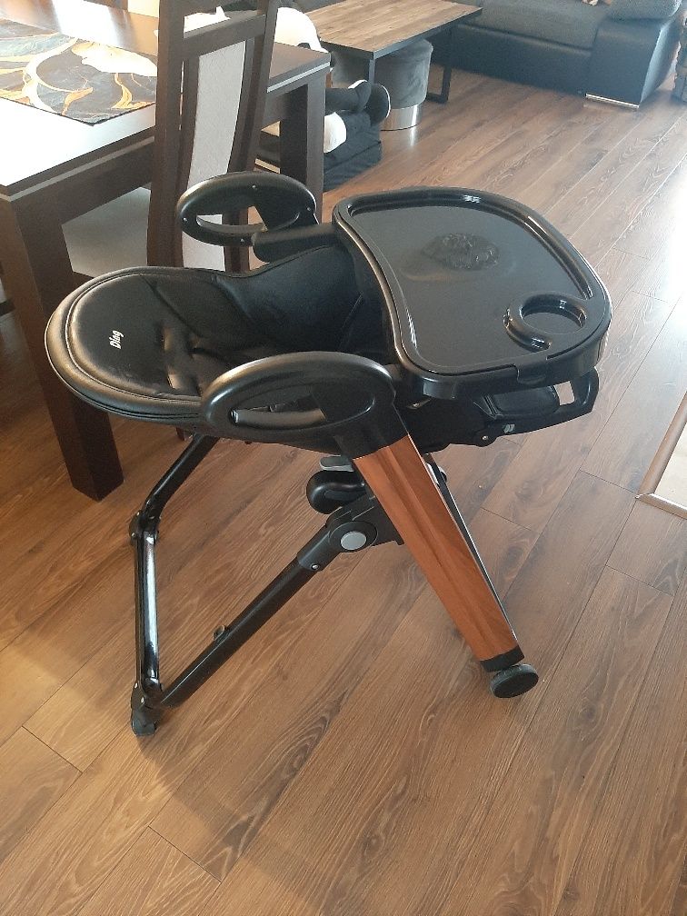 Krzesełko do karmienia Ding royal black super stan