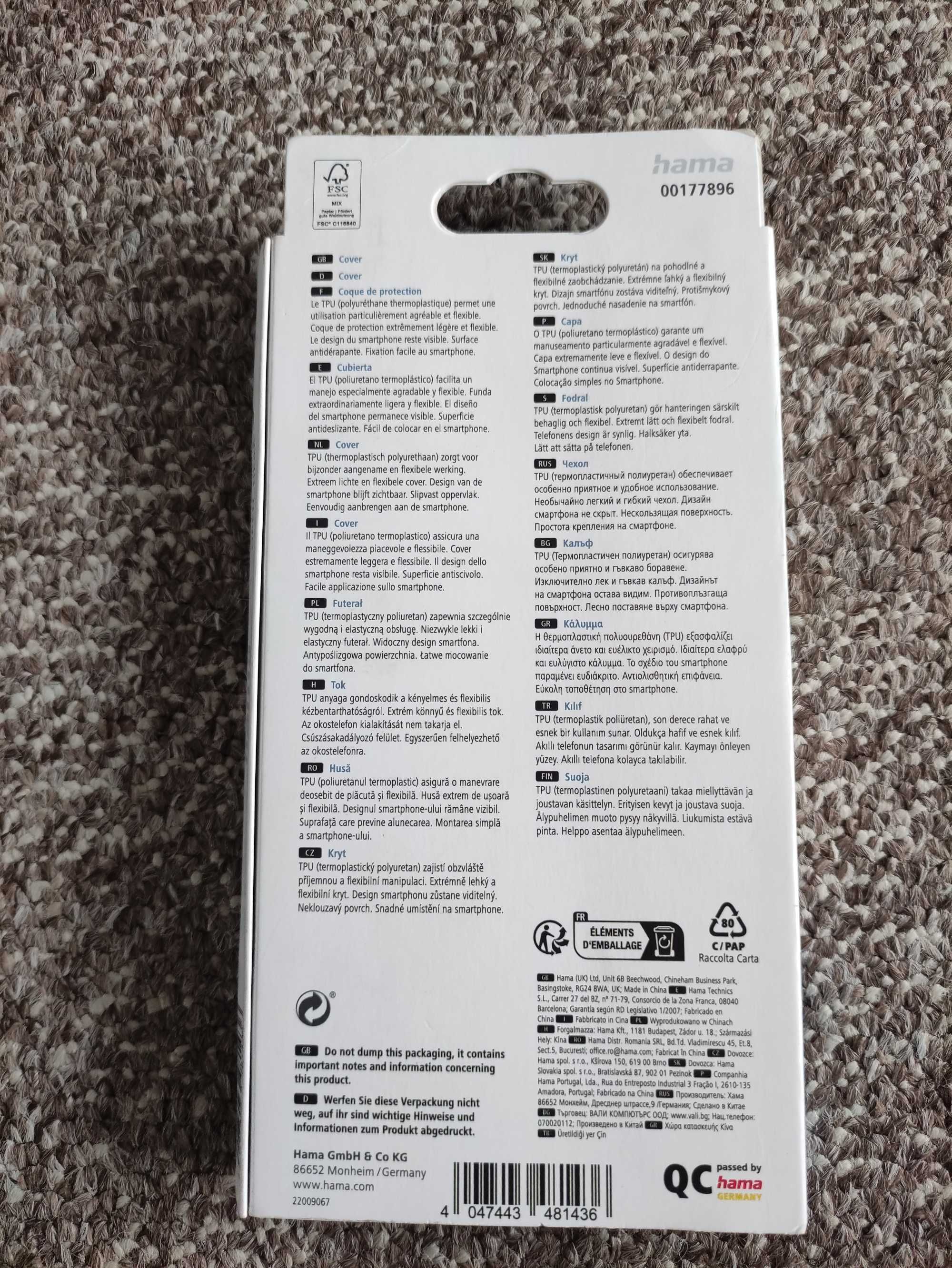 Hama Cover Crystal Clear do Samsung Galaxy A13 5G Przezroczysty 177896