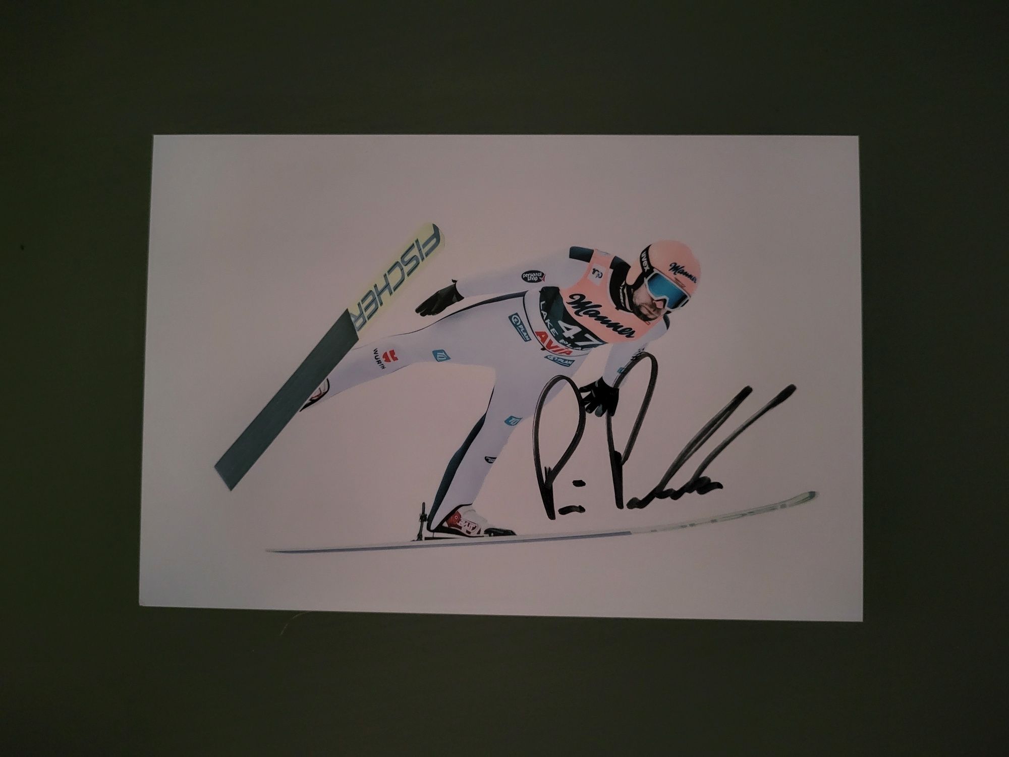 Pius Paschke autograf skoki narciarskie