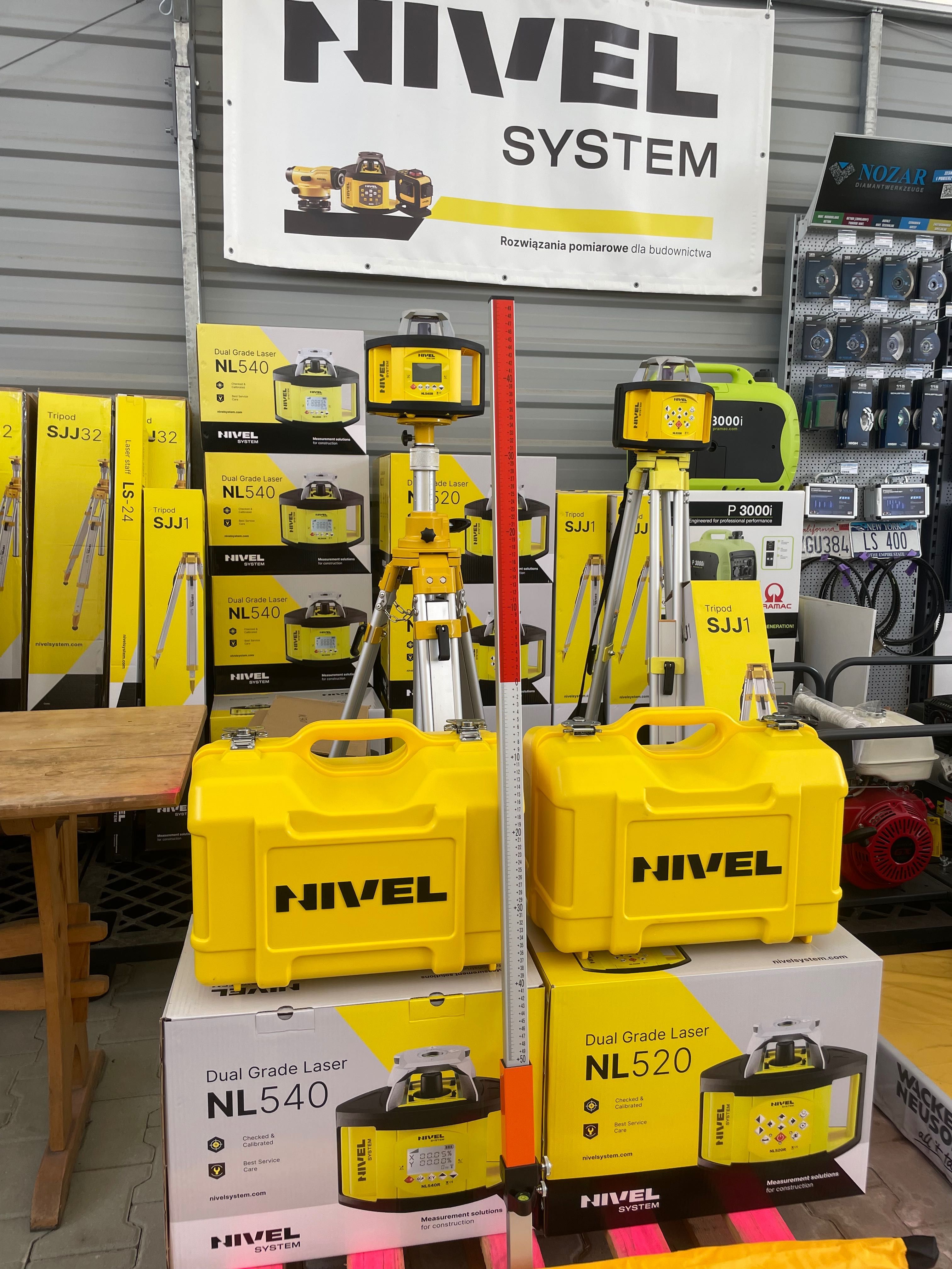 Niwelator laser. Nivel System NL520 DIGITAL RD700 Statyw,łata, nowy FV
