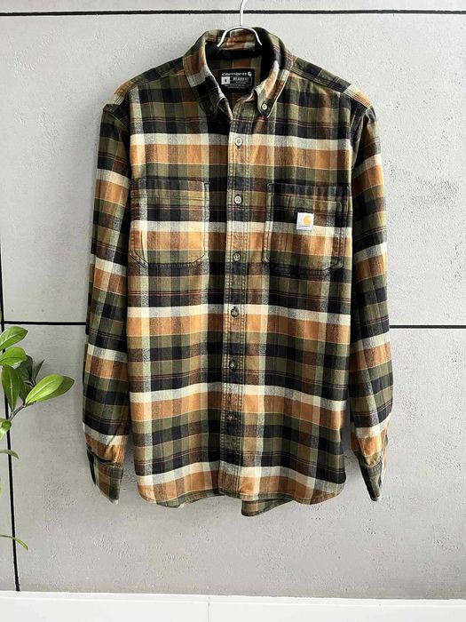 koszula męska w kratkę Carhartt rozmiar S/M flanelowa