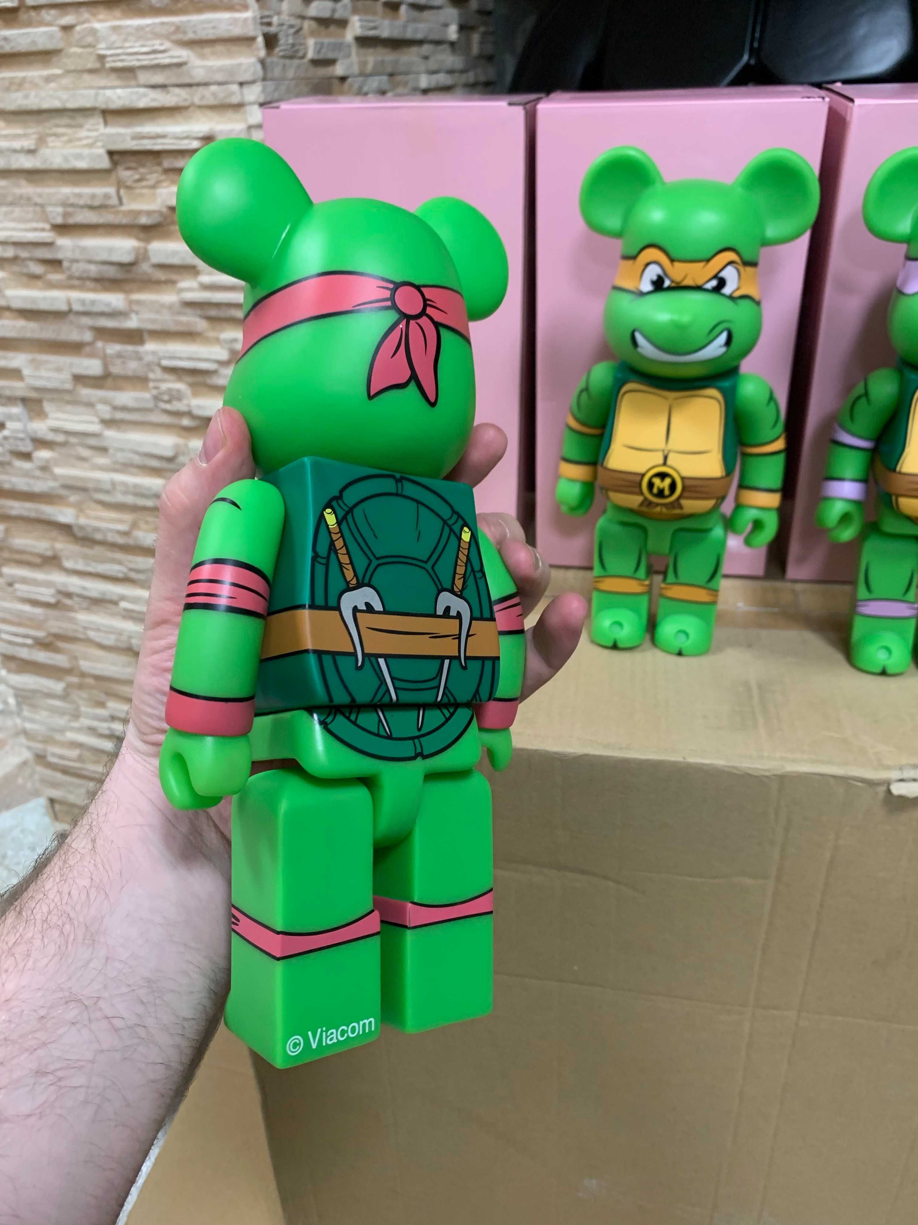 Черепашки ниндзя бербрик 28 см  беарбрик Bearbrick фигурки Ведмідь