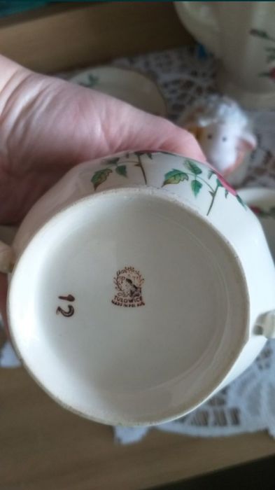Serwis Porcelany do herbaty Tułowice sygnatura Prl