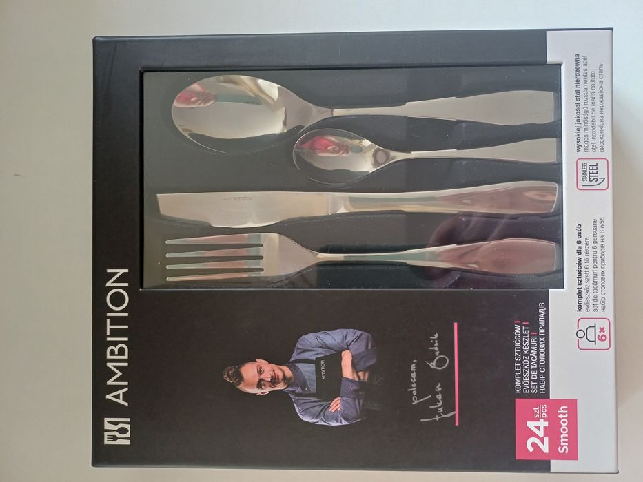 Sztućce Ambition 2 komplety model Dark lub Alex
