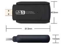 Adapter WiFi USB 3.0 bezprzew. 2.4 /5 Ghz 1300mb/s