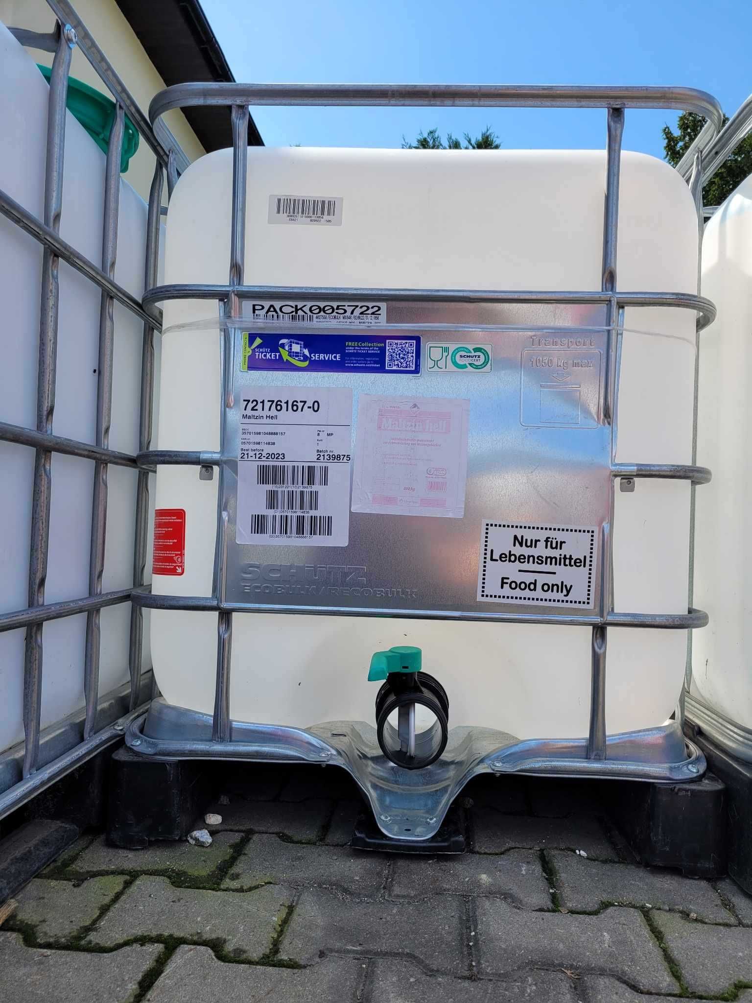 Mauzery 1000L 800L 600L czyste  Transport