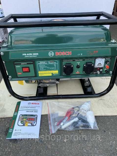 Бензиновий генератор BOSCH PM-AGR3800 МЕДЬ генератор бензиновий 3.8кВт