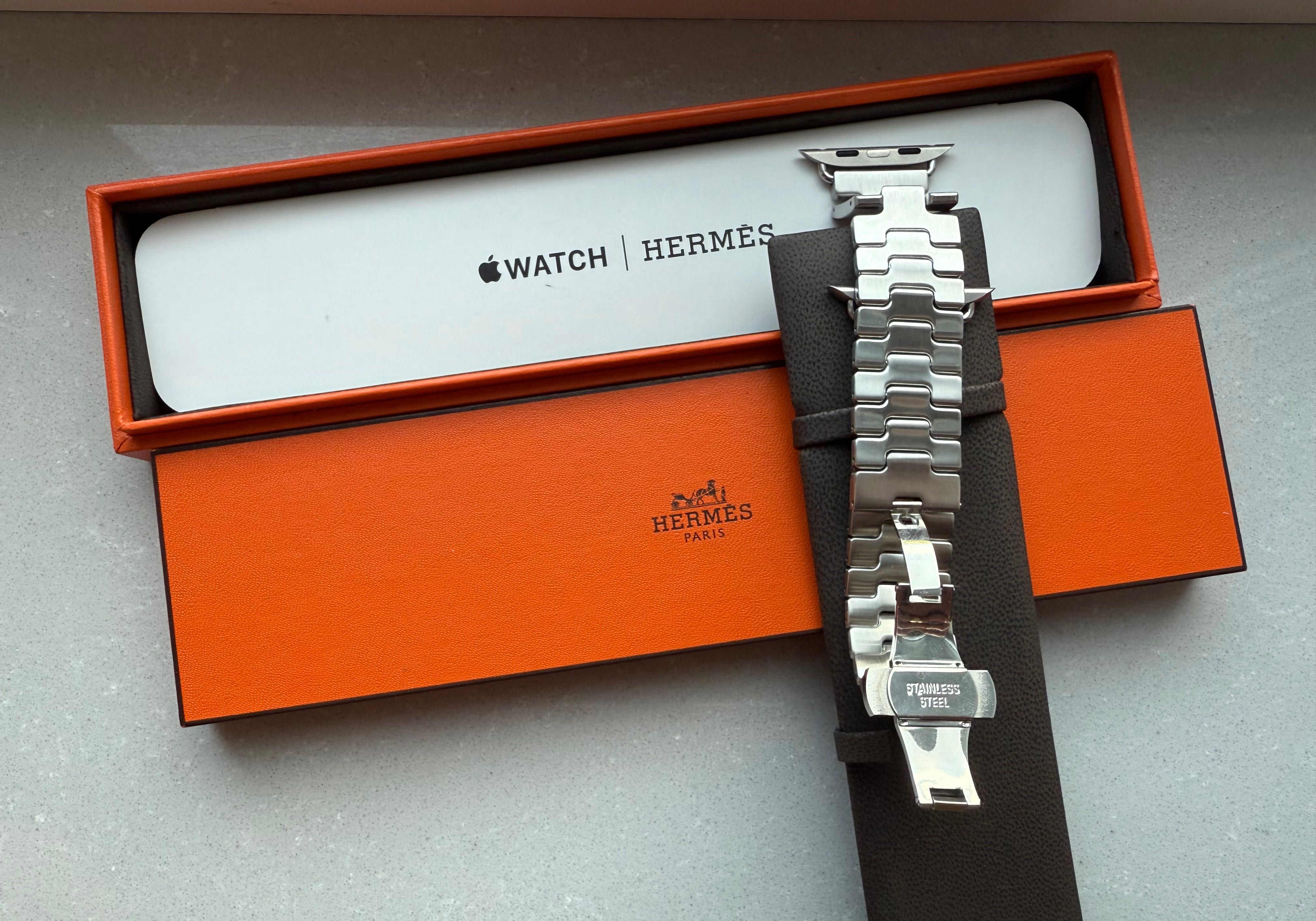 Pasek / bransoleta do Apple Watch Hermès Single Tour band Grand H / L