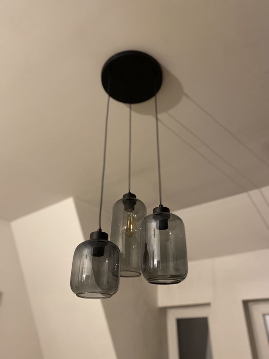 Hit! Nowoczesne lampy !NOWE! Zestaw żyrandoli 3 punktowy i 1 punktowy