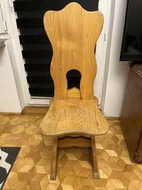 Drewniane krzesło PRL