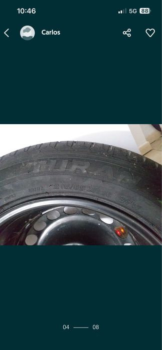 Rede divisoria mala carrinha vw passat b6 mais jante ferro com pneu