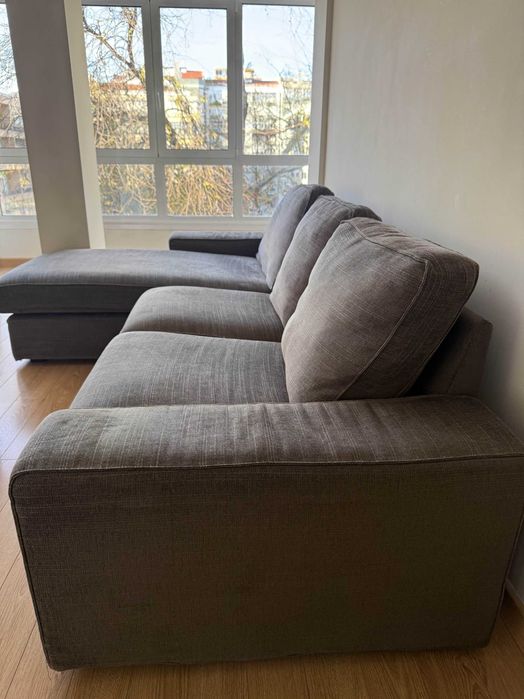 Sofá IKEA Chaise Longue Cinza