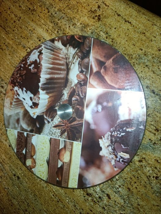 Patera obrotowa na ciasto szklana  32 cm - stojak na tort