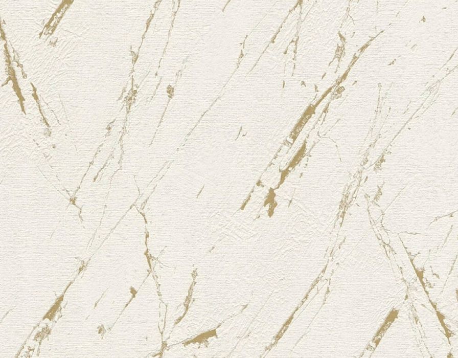 Tapeta biały marmur z złotymi przetarciami 39336-4 AS Creation nowocze
