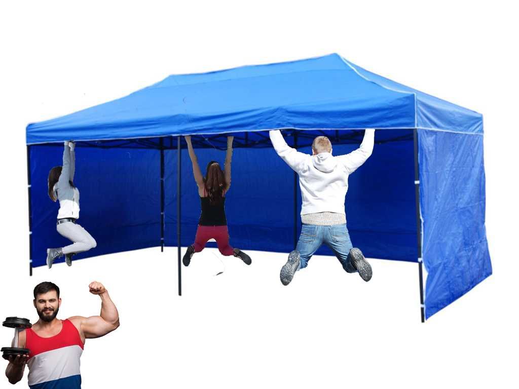 60kg 3x6 18m Namiot Handlowy parasol Ogrodowy szybko rozkładany montaż