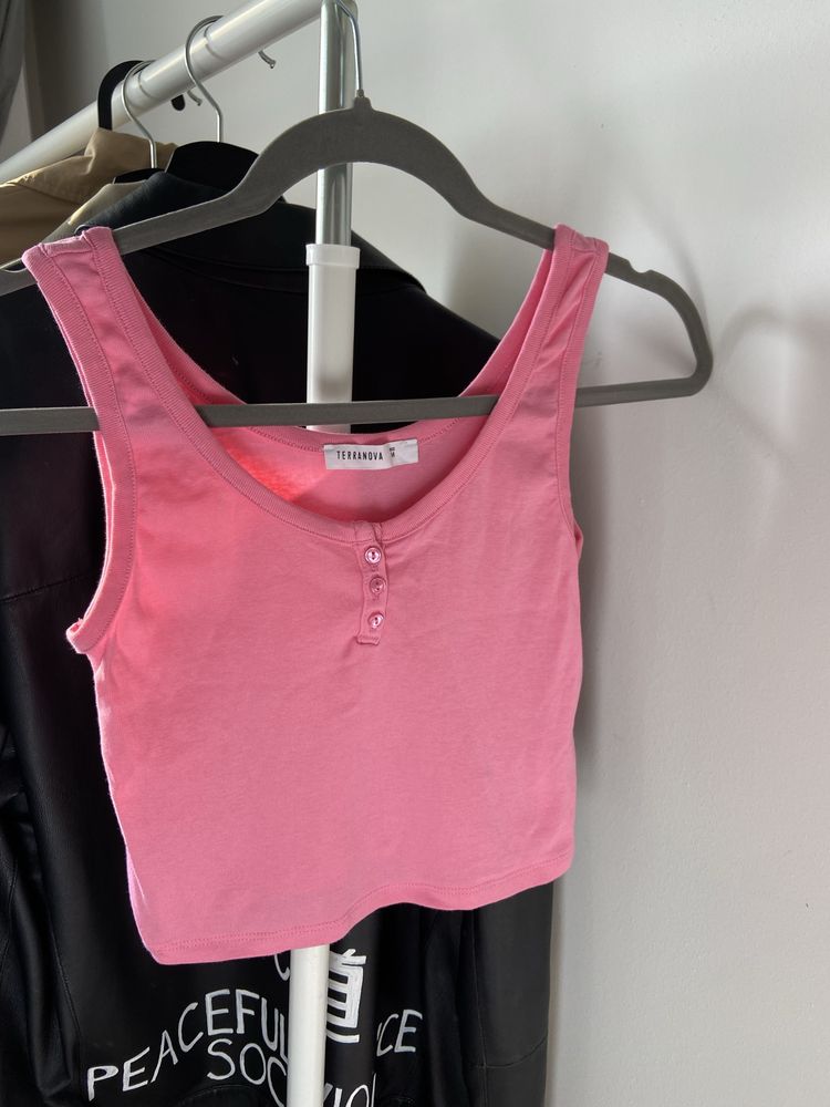 Terranova Pink Cropped Tank Top
