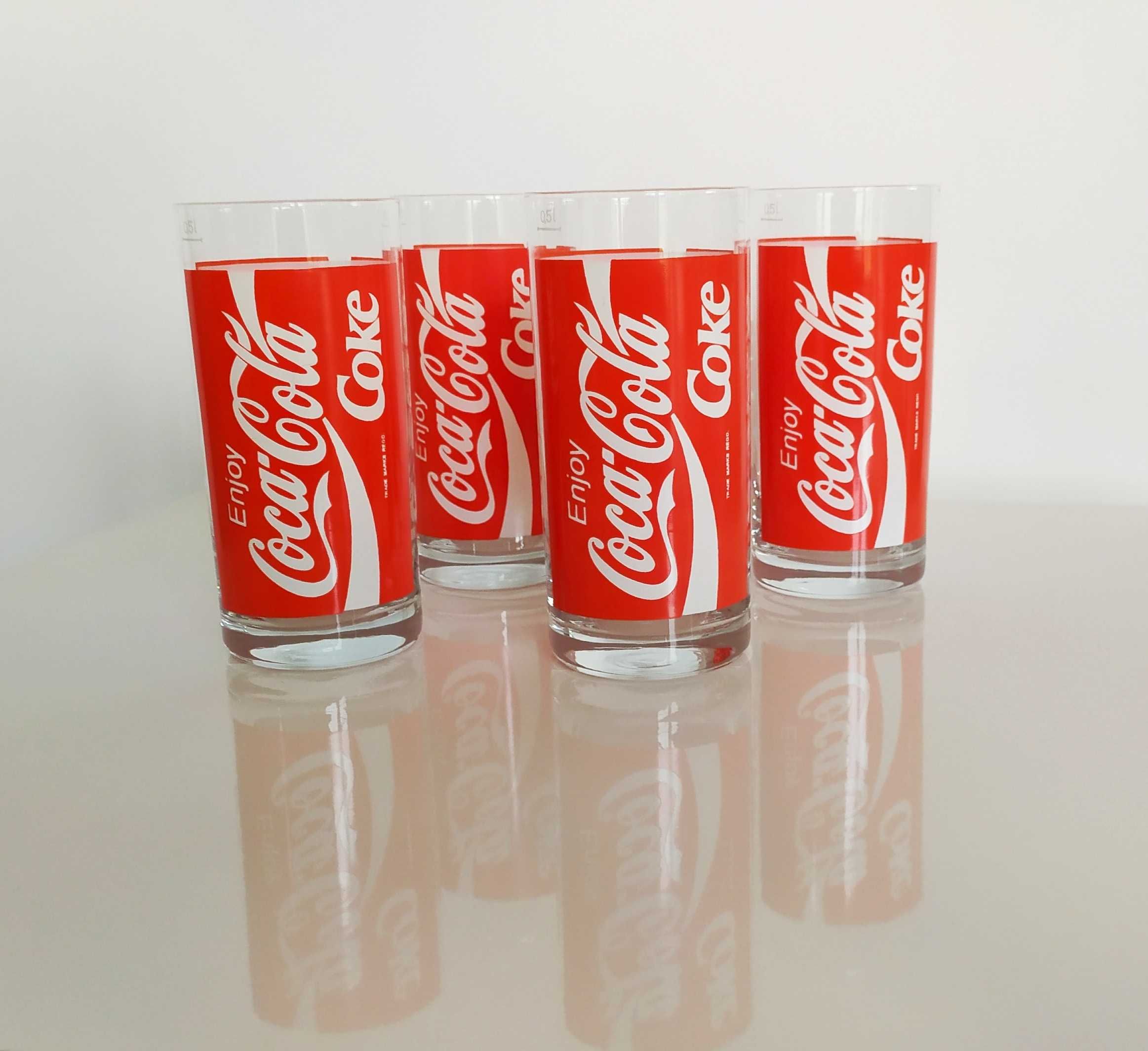 Szklanki Coca Cola 0,5 l oryginalne, 4 sztuki