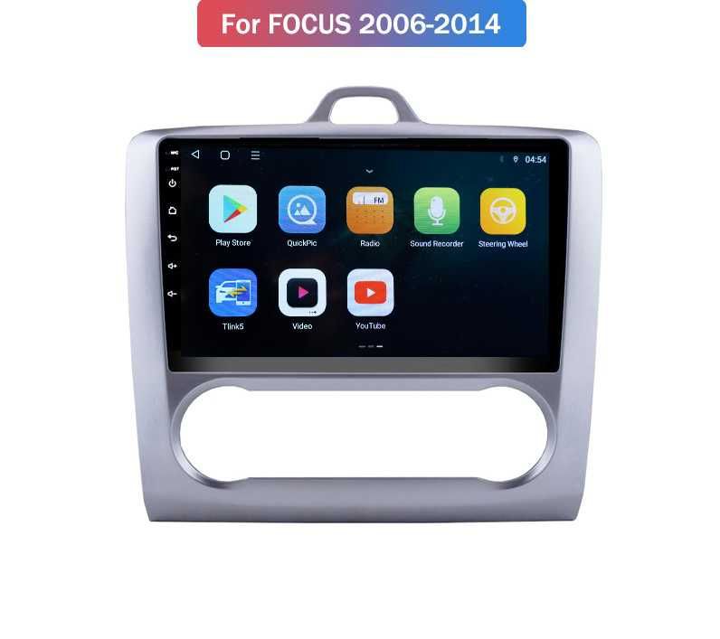 AutoRadio P/ Ford Focus-Android 13 Carplay Android Auto/Montagem