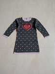 Bluza 104/110 tunika sweterek TU szara kropki dziewczynka BDB