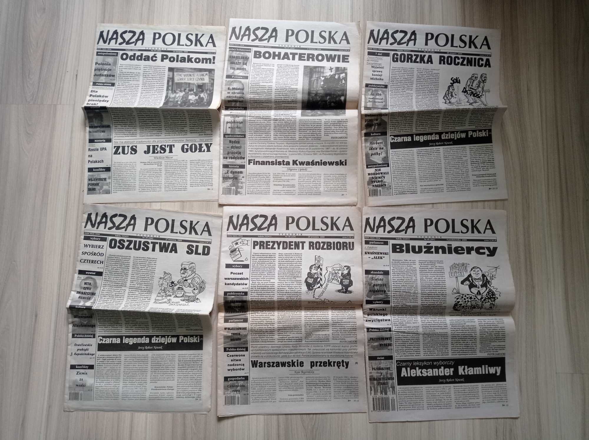 Nasza Polska 1999 i 2000, zestaw gazet