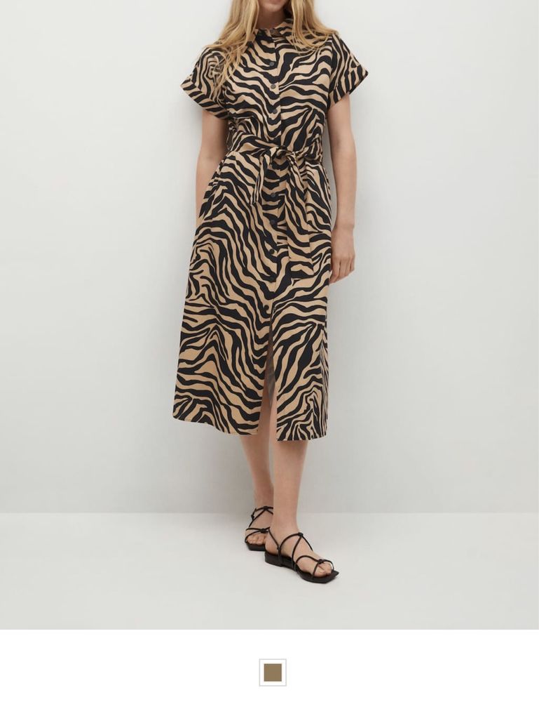 Vestido animal print “Mango”