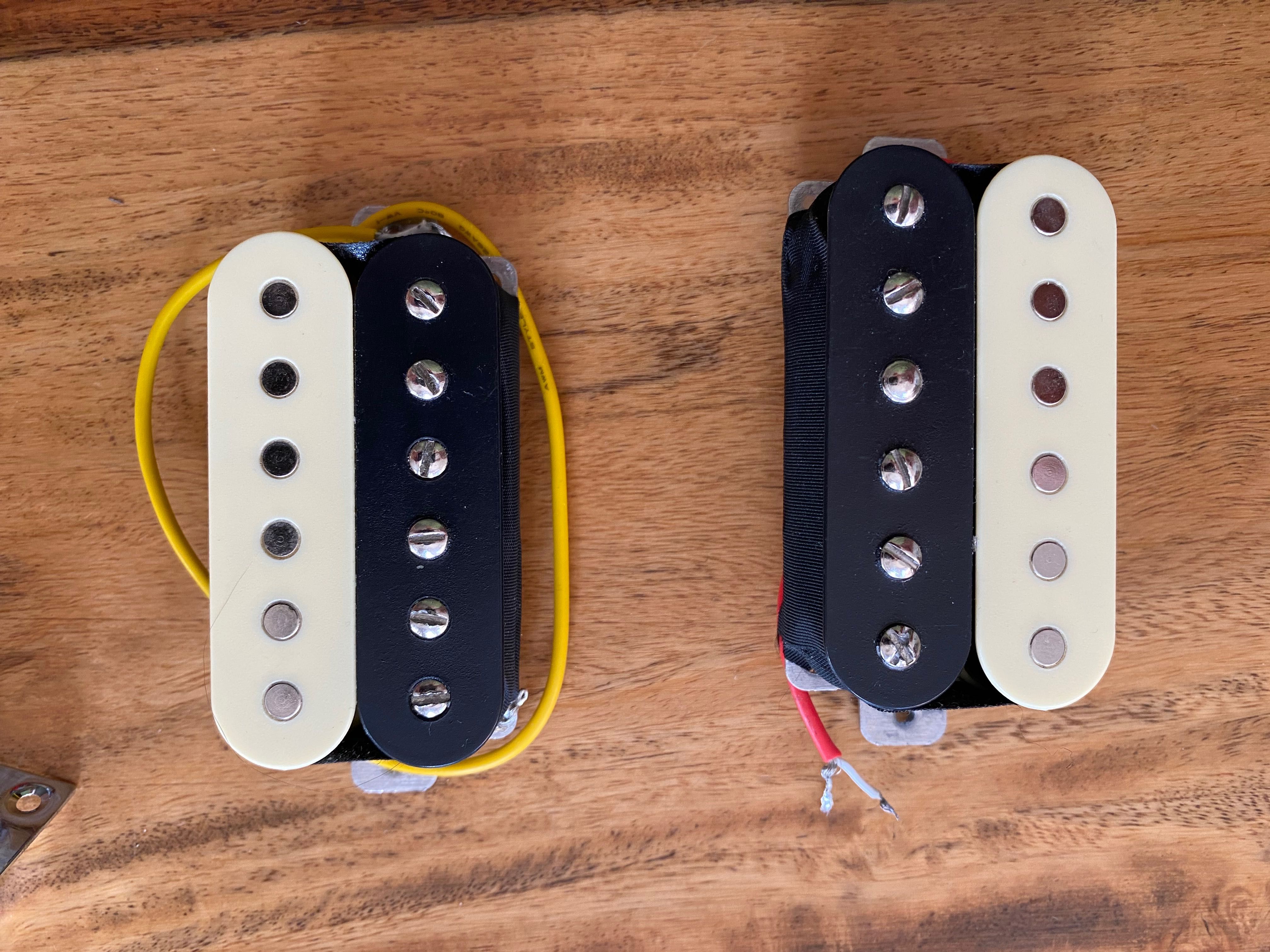 Humbucker x 2 z okablowaniem