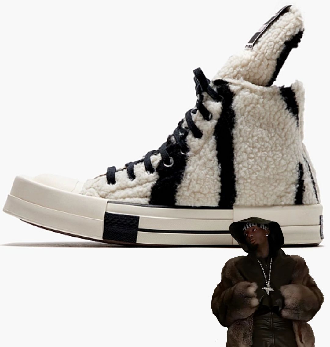 Кеды Rick Owens x Converse Barashka