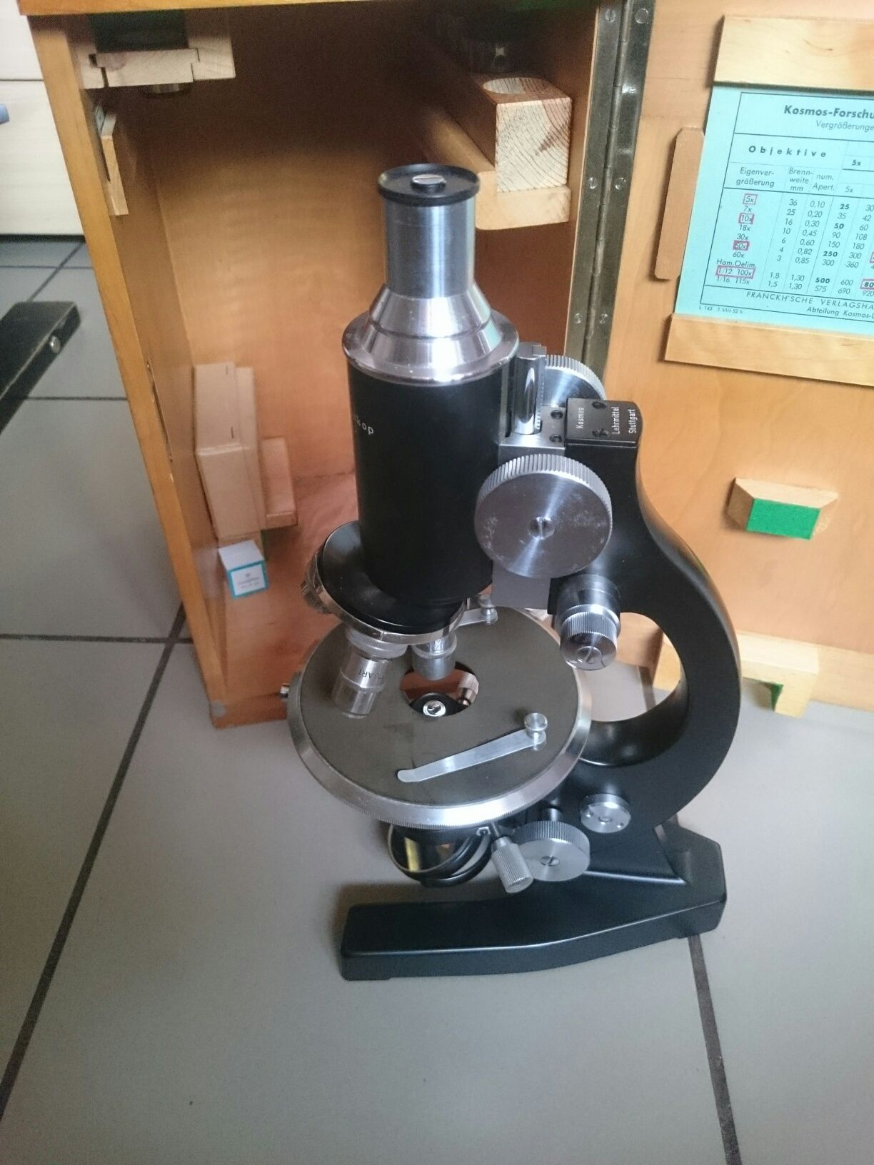 Вінтажний мікроскоп Kosmos Stuttgart