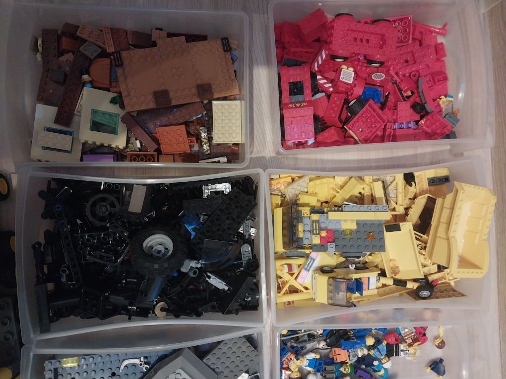 Lego 4kg, klocki, figurki, koła, pojazdy