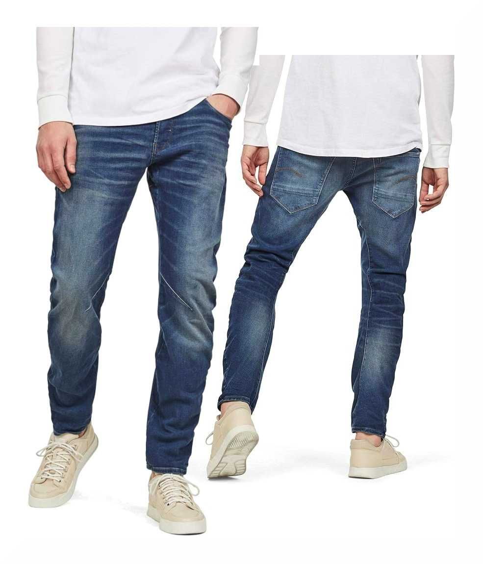 Męskie Jeansy G-STAR RAW ARC 3D SLIM Worker Blue Faded 27W 32L