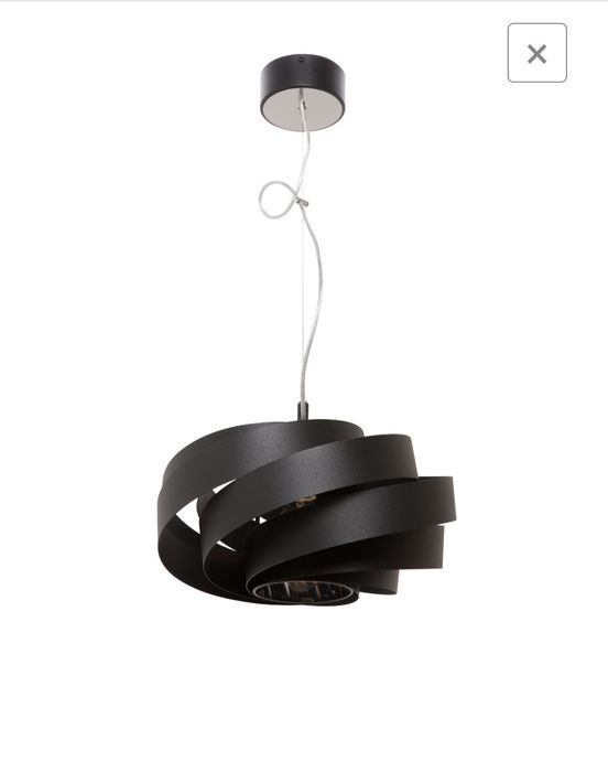 Lampa wisząca czarna Vento Agata Meble