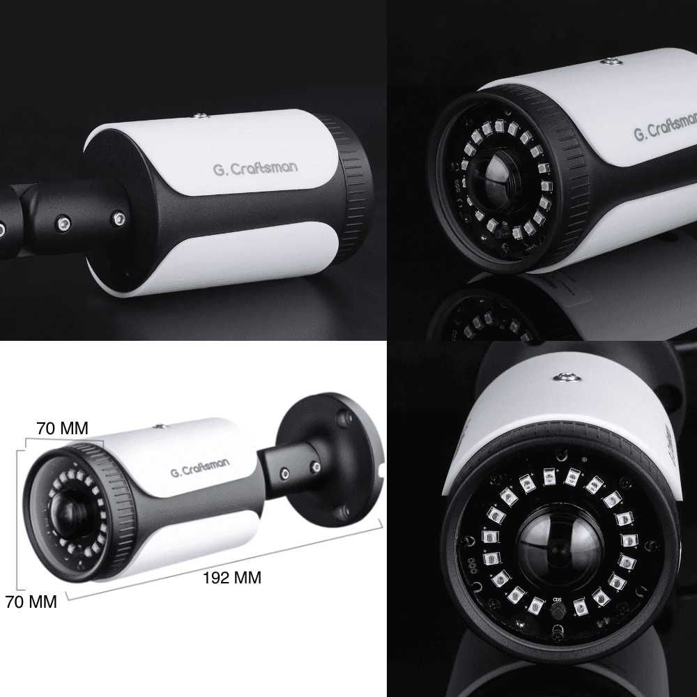 Камера видеонаблюдения Широкоугольная G.Craftsman 8MP POE 1.7мм IMX415