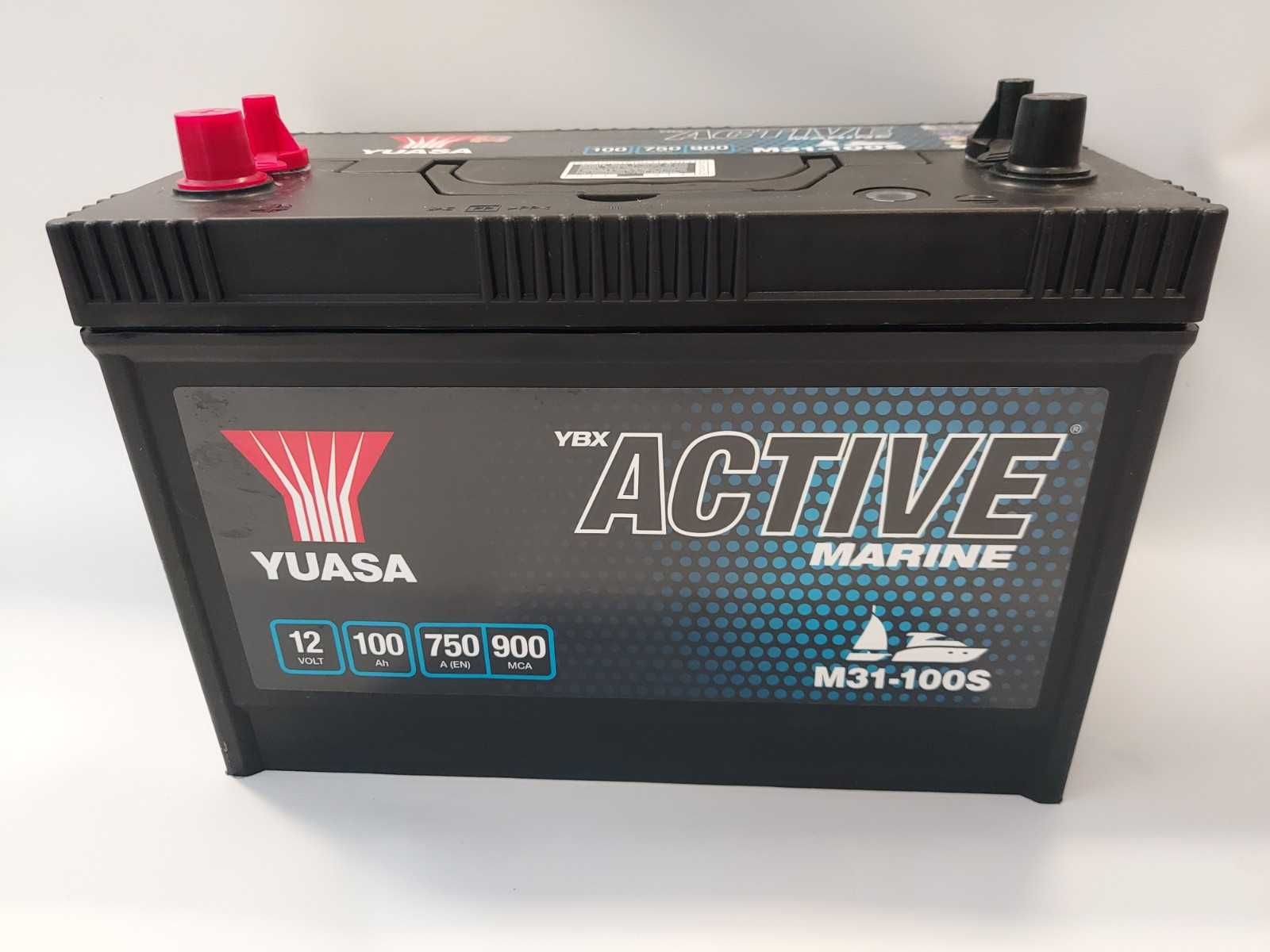 Akumulator do łodzi 12V YUASA 100AH Marine M31-100S 100Ah 750A