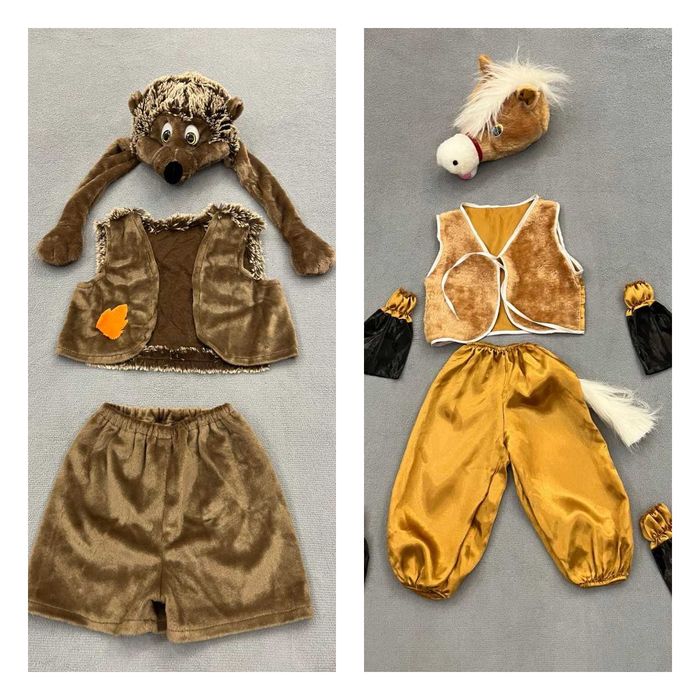 Карнавальні костюми звірят, лев, Їжачок, єнот, оренда, прокат -300грн