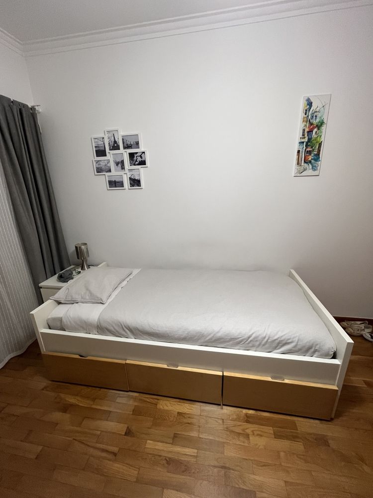 Cama individual IKEA + colchão