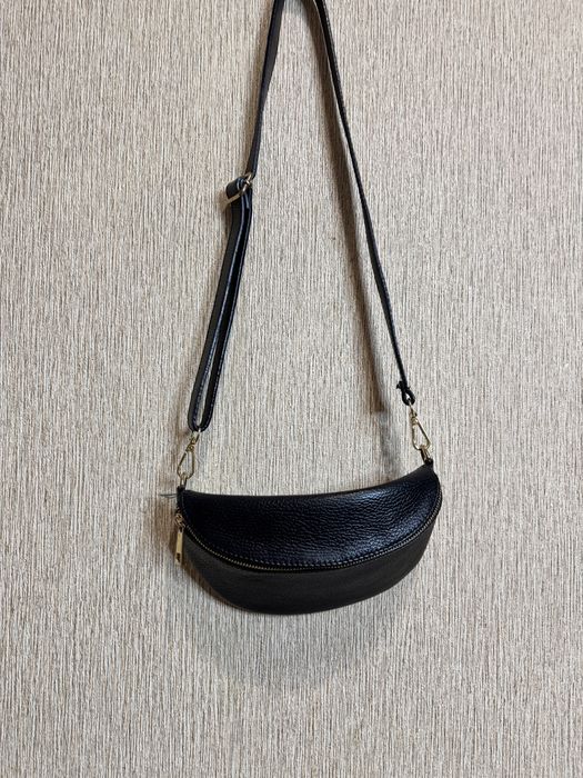 Стильна бананка, поясна сумка з натуральної шкіри borse  in pelle