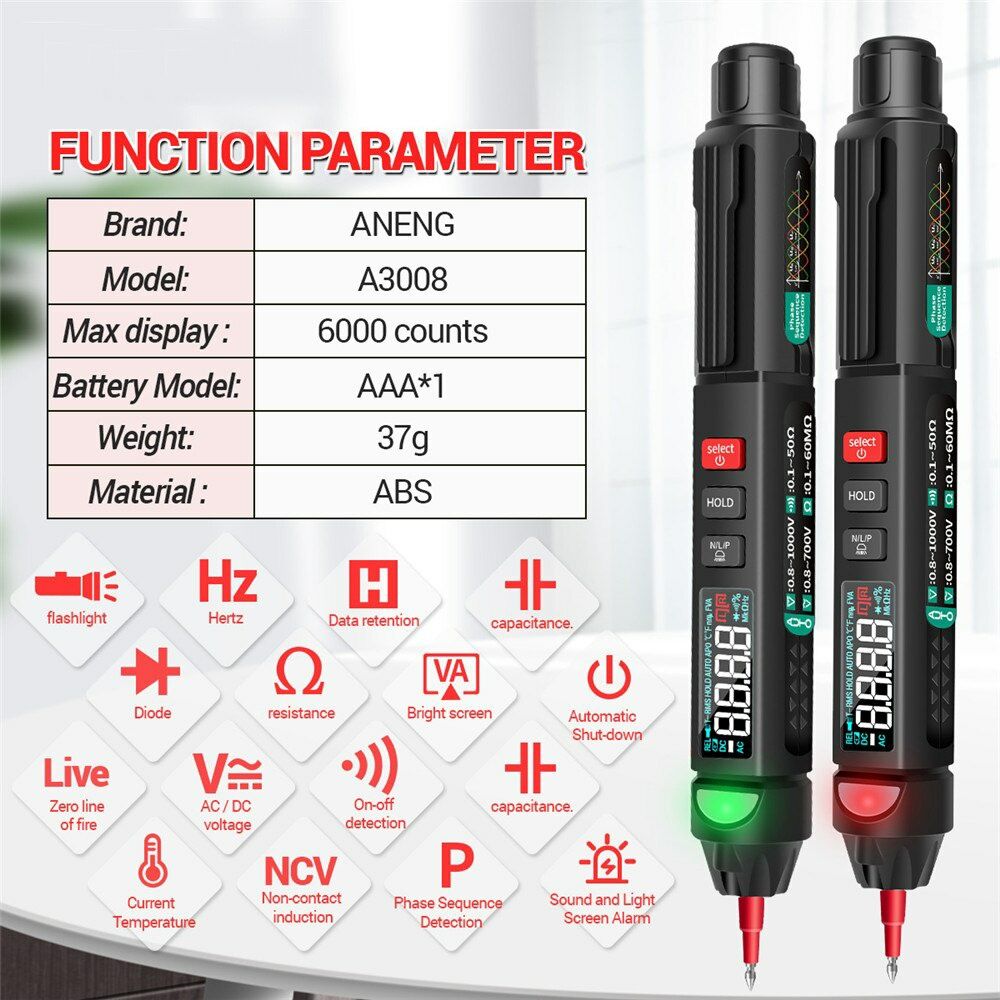 Мультиметр ручка ANENG A3008 PRO