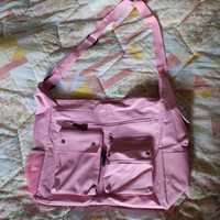 Сумка портфель рожевого кольору