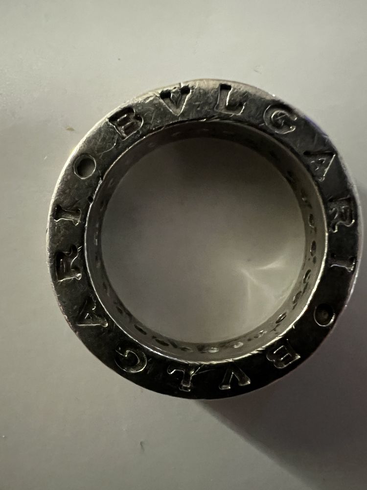 Pierscionek srebrny Bvlgari